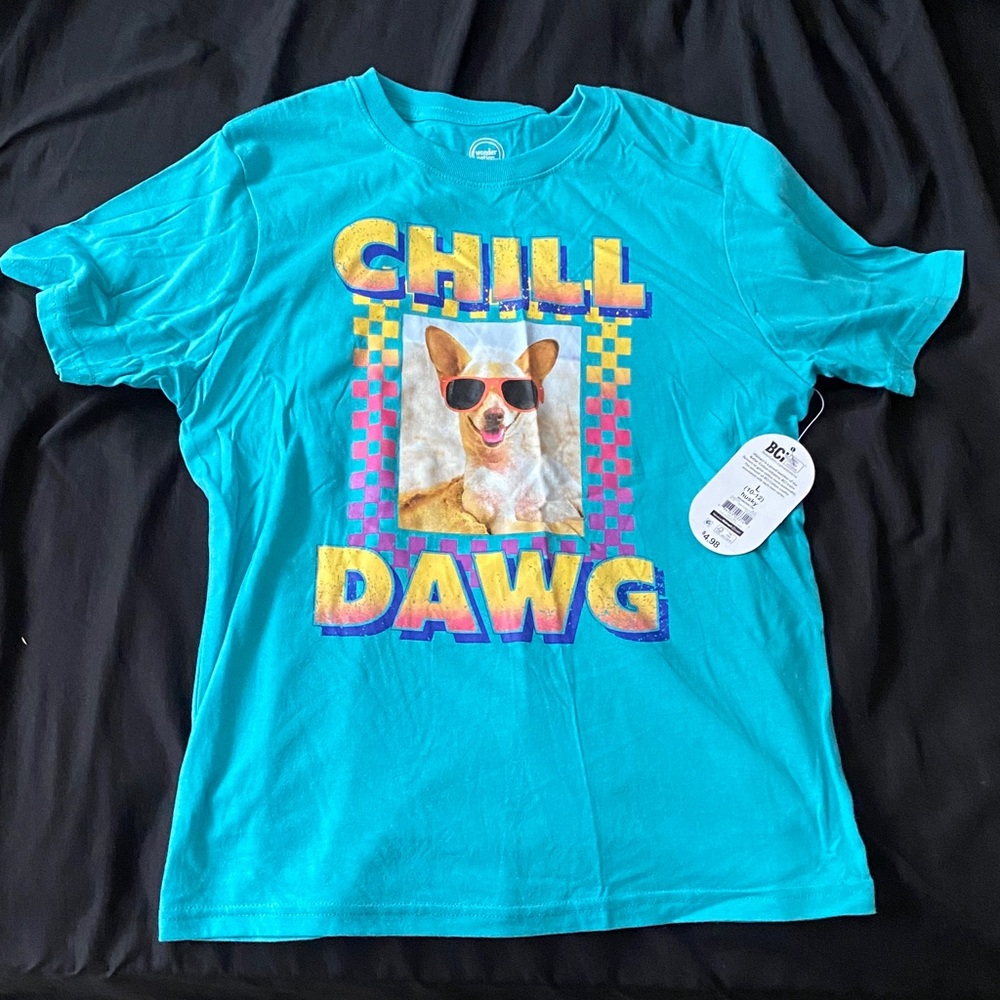 Wonder Nation Teal 'Chill Dawg' Kids Tee